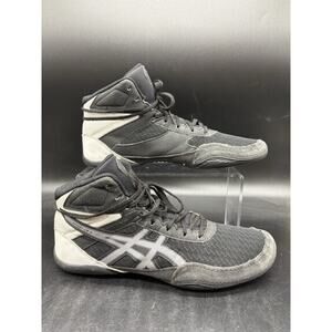 Asics Matflex 6 Black White Wrestling Shoes Mens Size 9.5 1081A021